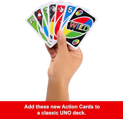 Mattel Games UNO Card Game with 2 Add On Packs with Storage Tin | Includes UNO Deck and 2 Add-On Packs for Kids, Teens & Family Game Night for Ages 7+, 2-10 Players (Amazon Exclusive)
