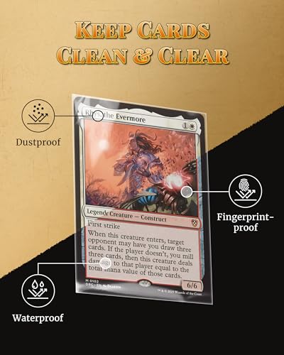 1000 Counts Inner Card Sleeve 2.5" x 3.5", for Double-Sleeving, Trading Card Sleeve Compatible with MTG, TCG, Gaming Cards
