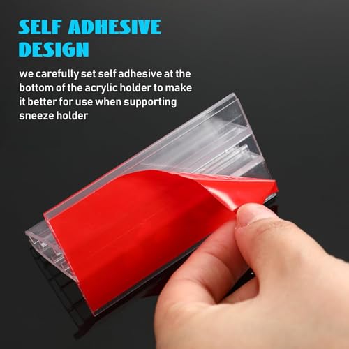 Fulmoon 200 Pcs Sign Holder, Adhesive Base Sign Holders Multiple Uses for Counters, Warehouses, Base Holders with Strong Adhesive (1*6in) - size: 1*6in
