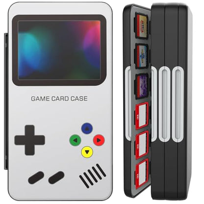 HEIYING Switch Game Card Case for Nintendo Switch 2 / OLED/Lite,Customized Pattern Portable Switch Holder with 72 Game Card Slots and 24 Micro SD Cards Slots - color: Game Console