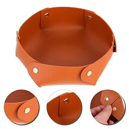 ibasenice Foldable Pu Dice Tray for Desktop Storage Dice Holder Creative Design for Organizing Tabletop Game Accessories