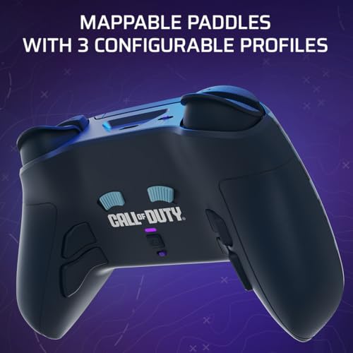 PDP Victrix Pro BFG Wireless Controller for PS4/PS5/PC, Sony 3D Audio, Modular Back Buttons/Clutch Triggers/Joystick, Call of Duty Midnight Mask - color: COD Camo Blue