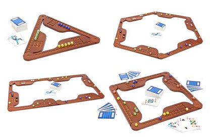 Stramash - The Scottish Board Game - Original Version - 2-6 Players - Ages 8+ - Wooden Game Board - Perfect for the Family - A Game of Strategy & Guile