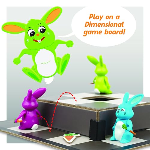 MindWare Stabbits: Strategic Bunny Battle Game – Beware of Backstabbing Rabbits with Lethal Carrots – Fun and Sneaky Board Game for 2-6 Players