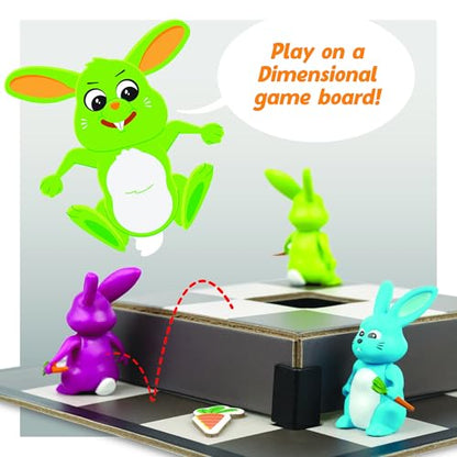MindWare Stabbits: Strategic Bunny Battle Game – Beware of Backstabbing Rabbits with Lethal Carrots – Fun and Sneaky Board Game for 2-6 Players