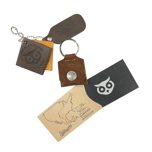 Hide & Drink Rustic Leather Switch Cartridge Game Keychain / SD Card / Guitar Pick Holder Handmade (Swayze Suede) - color: Swayze Suede