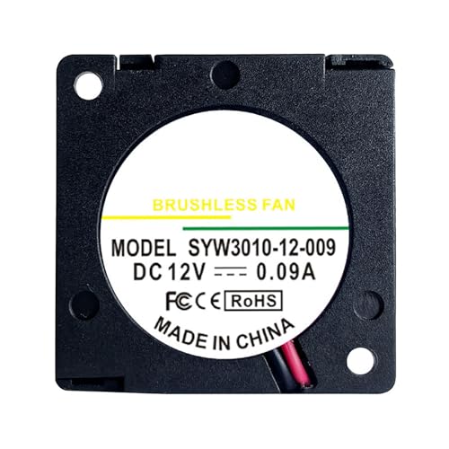 35mm x 35mm x 07mm Blower Fan 12V, 3.5cm 35mm Router Cooling Fans 2Pin 2Wire, 12V 0.12A Turbo Blower Cooling Fas for Charger Inverter SYW3507-12-014