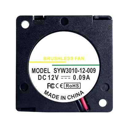 35mm x 35mm x 07mm Blower Fan 12V, 3.5cm 35mm Router Cooling Fans 2Pin 2Wire, 12V 0.12A Turbo Blower Cooling Fas for Charger Inverter SYW3507-12-014