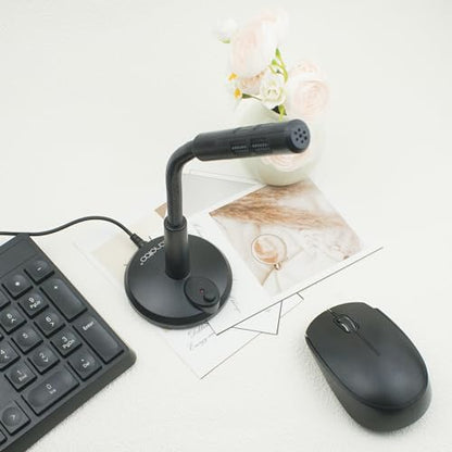 LANDIBO USB Microphone, Plug and Play Desktop Laptop gooseneck Microphone, Suitable for Games, conferences, Streaming, and Tutorials K050 Recording, podcasting, Gaming, and Online Chat