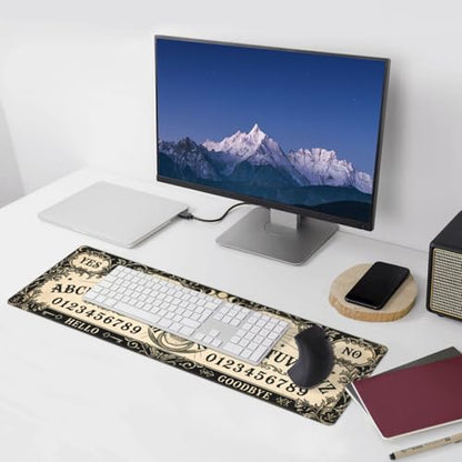 Extended Gaming Mouse Pad, Large Mouse Mat, XL Desk Pad for Keyboard and Mouse, Non-Slip Rubber Base & Stitched Edges for Gamer Office 31.5x11.8 in - color: 19