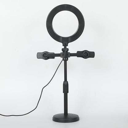 Position Fill Light Desktop Circular Live Streaming Bracket Selfie Beauty LED Fill Light Ringlight