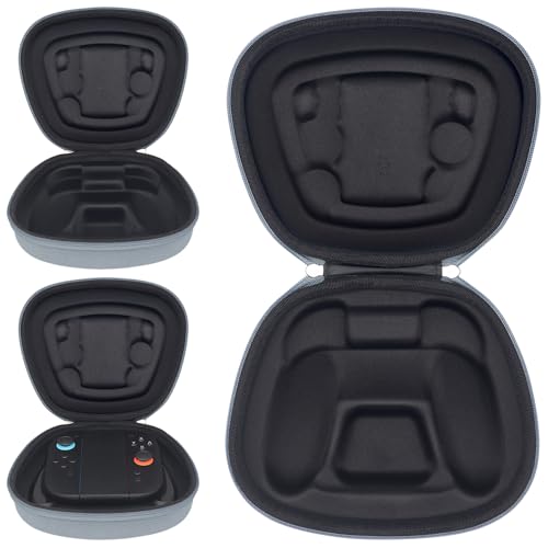 sisma Carry Case Compatible with Nintendo Joy-Con 2 & Official Grip, Buttons & Joysticks Full Protection, Hard Shell Original Switch 2 Controllers Travel Storage Case Joycon Carrying Pouch -Grey - color: Grey - Fits Joy-Con 2 & Grip