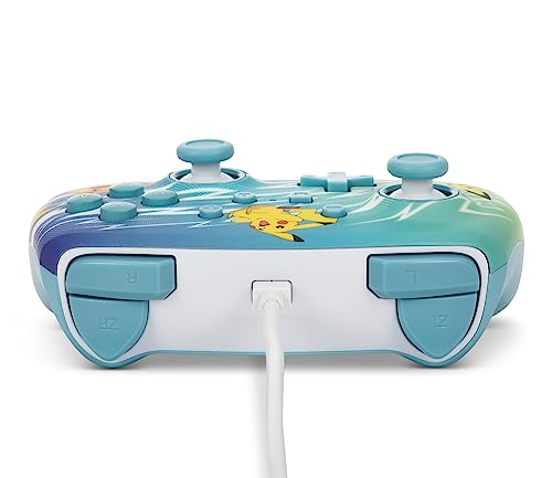 PowerA Enhanced Nintendo Switch and Switch 2 Wired Controller - Pikachu Evolution, Pokemon Switch Controller, Mappable Gaming Buttons, Officially licensed - color: Pikachu Evolution