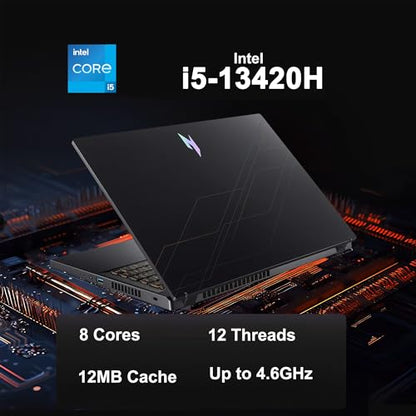 iCarp Customized Laptop Made with Acer Nitro V 15 Gaming Laptop 15.6" FHD IPS 165Hz Intel 8-core i5-13420H 16GB/32GB/64GB RAM 512GB/1TB/2TB SSD RTX 5050 GDDR7 DLSS4 Backlit Thunderbolt Win11 - style: i5-13420H + RTX 5050
