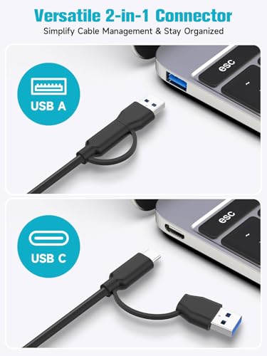 Powered USB Hub, ikuai 10-Port USB 3.2 / USB C Hub, with 3 10Gbps Data Ports and 7 USB 3.0 Ports (4 USB-C + 3 USB-A) for Mac PC Laptops and More - size: 10-Port USB 3.2 Hub