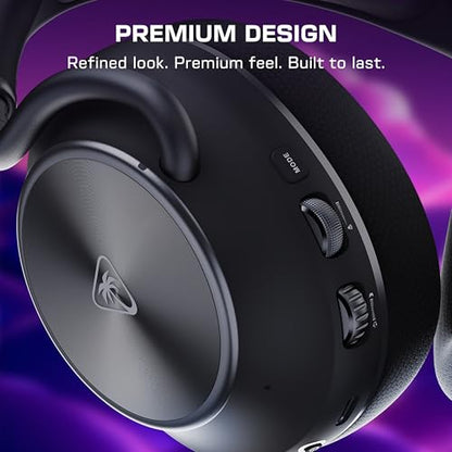 Turtle Beach Stealth Pro II Premium Wireless Gaming Headset for Xbox Series X|S, PS5, PS4, PC - Hi-Res Audio, Dolby Atmos, Active Noise Cancellation, Simultaneous Bluetooth, 24-bit Audio - Black - color: Black