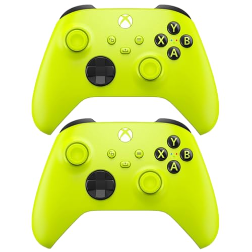 Microsoft QAU-00021 Xbox Wireless Controller for Xbox Series X/S Electric Volt 2 Pack (Renewed) - color: Electric Volt