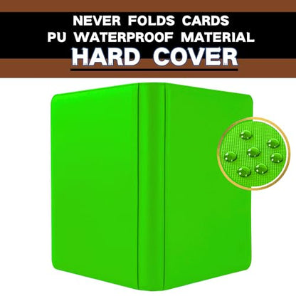 1000+ Pockets Trading Card Binder, 16-Pocket Card Ablum Compatible with MTG,Sports Cards & Other Standard Size Trading Cards (Hight Green) - color: Hight Green