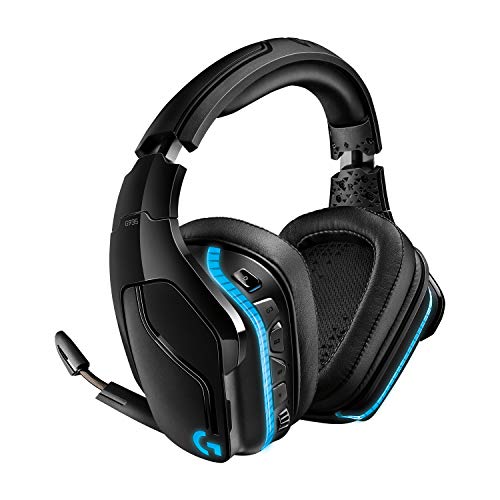 Logitech G935 LIGHTSYNC RGB Wireless Gaming Headset - Black/Blue | DTS:X, LIGHTSYNC RGB lighting