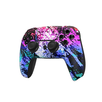 Custom Controllerzz Custom Wireless Controller Compatible with PS5 - Multiple Designs Available (Digital Mirage) - color: Digital Mirage