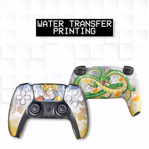 D. B. Z. Go-Ku Custom PS-5 Controller Wireless compatible with Play-Station 5 Console by BCB Controllers | Proudly Customized in USA with Permanent HYDRO-DIP Printing (NOT JUST A SKIN) (MODDED) - color: D. B. Z. Go-Ku, size: Modded - Front & Back Print