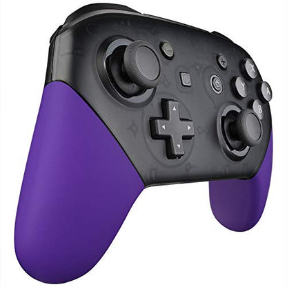 eXtremeRate Purple Replacement Handle Grips for Nintendo Switch Pro Controller, Soft Touch DIY Hand Grip Shell for Nintendo Switch Pro - Controller NOT Included - color: Purple