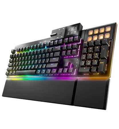 be quiet! Dark Mount Linear, Gaming Keyboard, Mechanical Silent Switches | Hot-Swappable Numpad and Media Dock, Triple-layered dampening, 8 customizable Display Keys, PBT Double-Shot Keycaps, ARGB - style: Dark Mount Linear