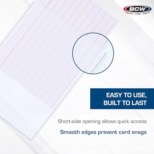 BCW 3.5x5 Topload Holder - 25 Pack | Premium Rigid Plastic Protector Case for Trading Cards, Index Cards, and Photos | Perfect Fit for Transformer TCG, Magic: The Gathering, and More