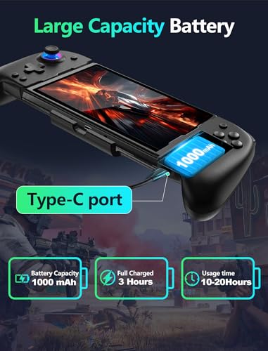 Wireless Switch Controller for Nintendo Switch/OLED,Hall Effect One-Piece Joypad Replacement for Pro Controller with Turbo/4 Looping Macro Buttons/Wake Up/9 colors RGB,Includes 4 game card slots handheld controller - color: Black