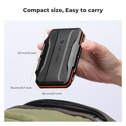 K&F CONCEPT 36 Slots Memory Card Case for SD Micro SD SDXC SDHC TF | Anti-Shock Carrying Storage Card Holder Water-Resistant for 24 Micro SD SDXC SDHC TF Cards and 12 SD SDXC SDHC Cards, PM03 - size: For 24 Micro SD + 12 SD
