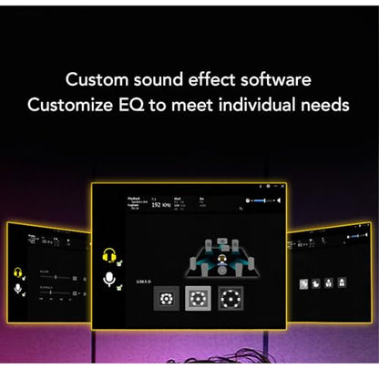 Gaming Headset, 7.1 Surround Sound AI Noise Canceling Mic USB Headset, Wired Gaming Headphones with Custom EQ Lightweight Design for PC Laptop Work Call Center (White) - color: White