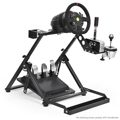 Marada X-shaped Sim Racing Wheel Stand Height Adjustable simulator stand | Foldable, Fits for Logitech G29 G920, for ThrustmasterT300 T248, for Moza R3 R5,Gaming Wheel Pedals NOT Included