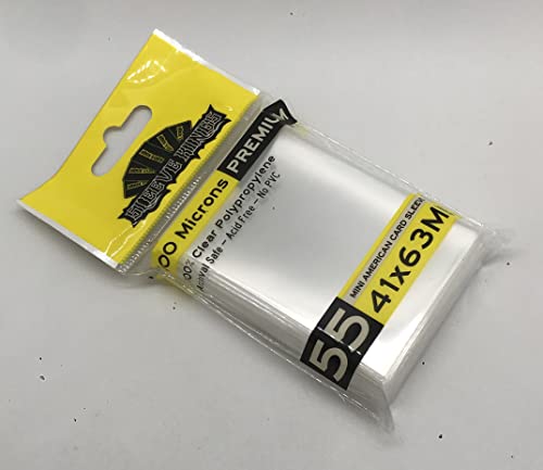 Sleeve Kings Mini American Card Sleeves (41x63mm) 100 Microns, Pack of 55 - size: 41x63mm