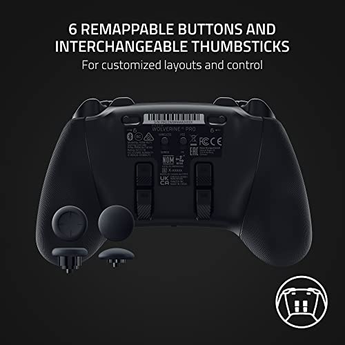 Razer Wolverine V2 Pro Wireless Gaming Controller for PlayStation 5 / PS5, PC: Mecha-Tactile Action Buttons - 8-Way Microswitch D-Pad - HyperTrigger - 6 Remappable Buttons - Chroma RGB - Black - color: Black