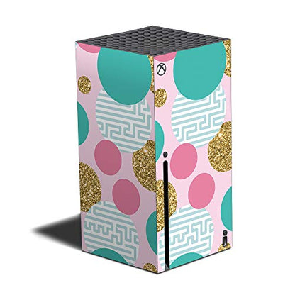 Mighty Skins Skin Compatible with Xbox Series X - Golden Bubbles | Protective, Durable, and Unique Vinyl Decal wrap Cover | Easy to Apply and Change Styles | Made in The USA (MIXBSERX-Golden Bubbles) - color: Golden Bubbles