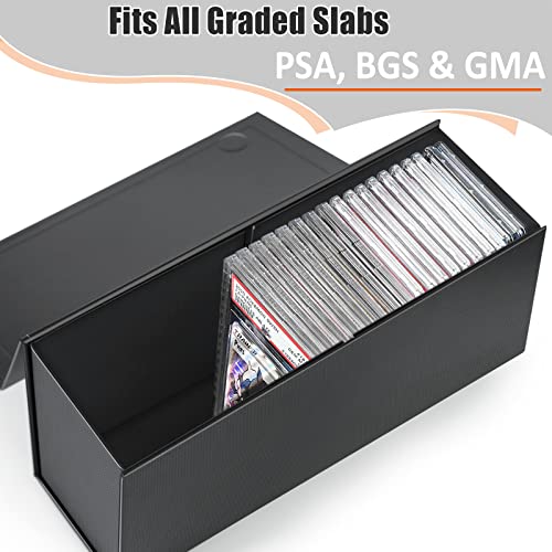 tutata PSA Graded Card Storage Box, PSA Graded Card Storage Holder Container Trading cards Boxes - 2 Pack