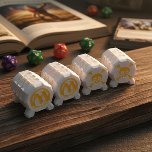 2 Pack Life Counter - HP Tracker with Tracking Card Slot MTG Tabletop RPG Dungeons and Dragons(2 Pack White+Gold) - color: White