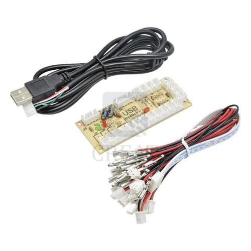 Zero Delay Arcade USB Encoder PC to Joystick Push Buttons Wired Cables for MAME Fight Stick Control Module Board