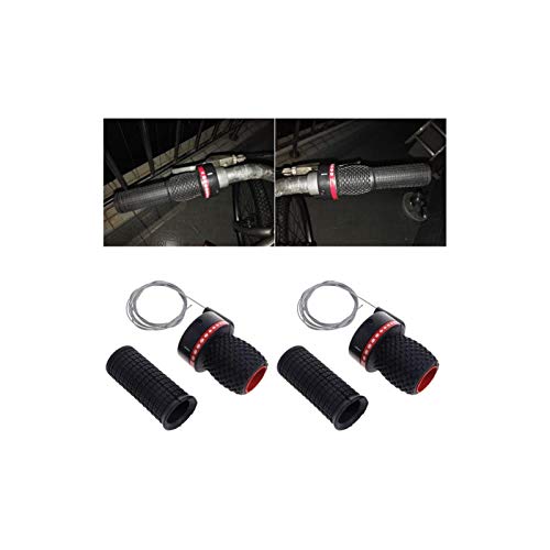 2Pcs Bicycle Bike Twist Grip Gear Shifter Handle Set, Mountain Bike Speed Shifter Reverse Rolling Stick Device Set, Bicycle Cycling 18/21 Speed Derailleur