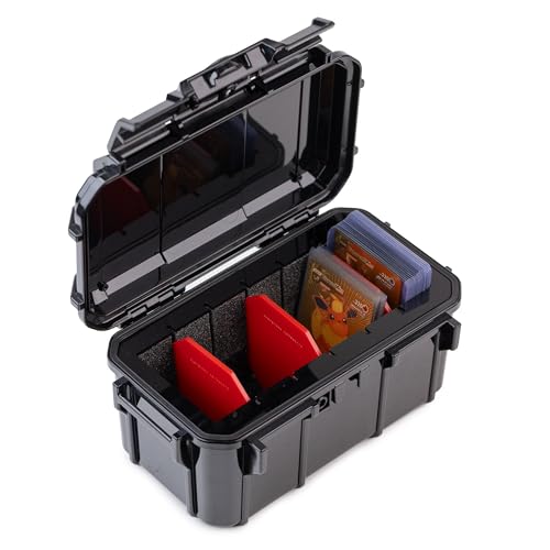 Evergreen Collector Cases - Trading Card Storage - 90 Top Loaders Compatible with PSA BGS SGC Baseball Basketball YuGiOh (Black) - color: Black, size: 90 Top Loader