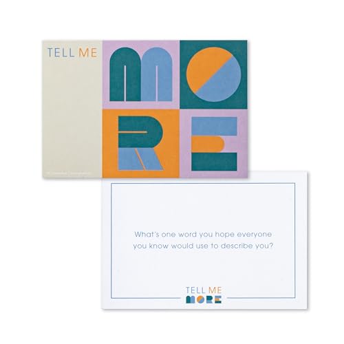 Compendium Tell Me More: Icebreaker Edition – A Conversation-Starter Game of 52 Questions to Deepen Connections - color: Icebreaker Edition