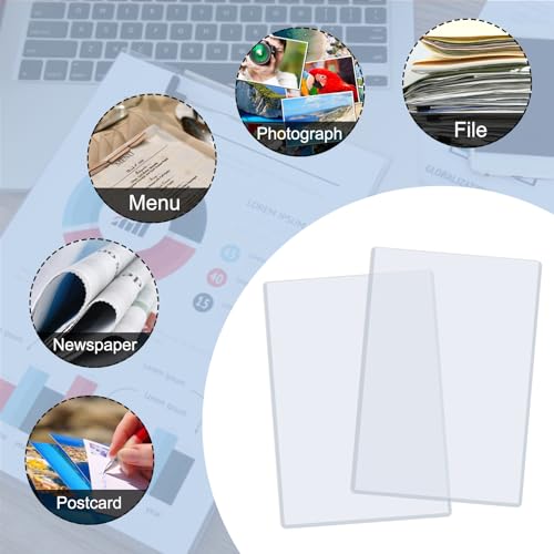 Rainmae 12 Pack 6" x 9" Jumbo Card Sleeves, Rigid Photocard Protectors for Oversized Trading Cards Sheet Protectors, Paper Sleeves Jumbo Sports Cards Sleeves Hard Plastic Document Holder Protector - size: 6" x 9"(12 Pcs)