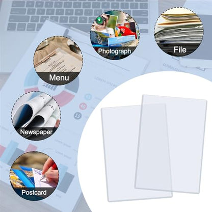 Rainmae 20 Pack 6" x 9" Jumbo Card Sleeves, Rigid Photocard Protectors for Oversized Trading Cards Sheet Protectors, Paper Sleeves Jumbo Sports Cards Sleeves Hard Plastic Document Holder Protector - size: 6" x 9"(20 Pcs)