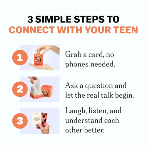 TALES 150 Conversation Cards, Teens Edition, Road Trip Game, Family Bonding - color: Teens Edition