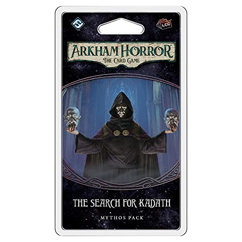 Arkham Horror The Card Game The Search for Kadath Mythos Pack - Journey Across The Dreamlands for Answers! Cooperative LCG, Ages 14+, 1-4 Players, 1-2 Hour Playtime, Made by Fantasy Flight Games - style: The Search for Kadath