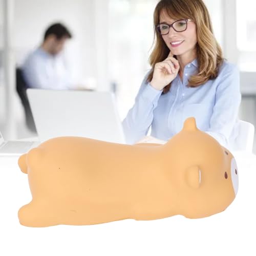 Asixxsix Cute Wrist Rest, PU Ergonomic Keyboard Wrist Rest, Cute Animal Pad Wrist Support for Office, Kawaii Office Supplies, Cartoon Design, Multi Functional (Brown Bear) - size: Brown Bear
