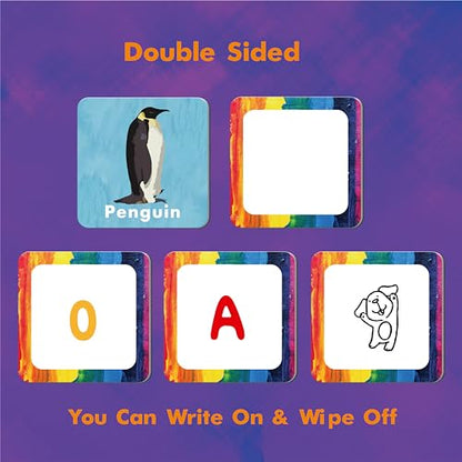 Hebayy 108 PCS Memory Matching Game, 72 Animal Cards & 36 Shadow Cards Matching Cards 36 Pairs Real Animal for Toddlers, Preschool, Kids 4 5 6 Years Old (2” x 2”) - style: Real Animals-C（108 Pieces Upgrade）