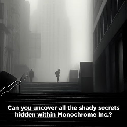 Adventure Games: Monochrome, Inc. - A Kosmos Game from Thames & Kosmos | Collaborative, Replayable Storytelling Gaming Experience for 1 to 4 Players Ages 16+