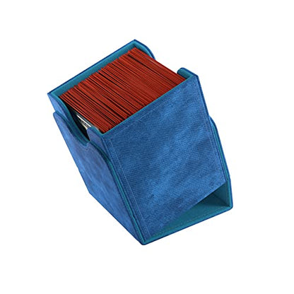 GameGenic Deck Box – Squire XL Blue 100CT – Durable and Sturdy TCG, OCG, CCG Card Storage – Compatible with Pokemon, Yugioh, Commander, and MTG Magic: The Gathering Cards - color: Blue
