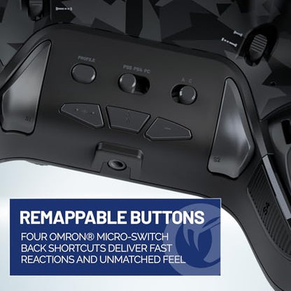 Nacon Revolution 5 Pro Officially Licensed PlayStation Wireless Controller | For PS5 / PS4 / PC - Hall Effect Joysticks and Triggers, Trigger Stops, Mappable Buttons, 8-way and 4-Way D-pad - Urban Camo - color: Urban Camo